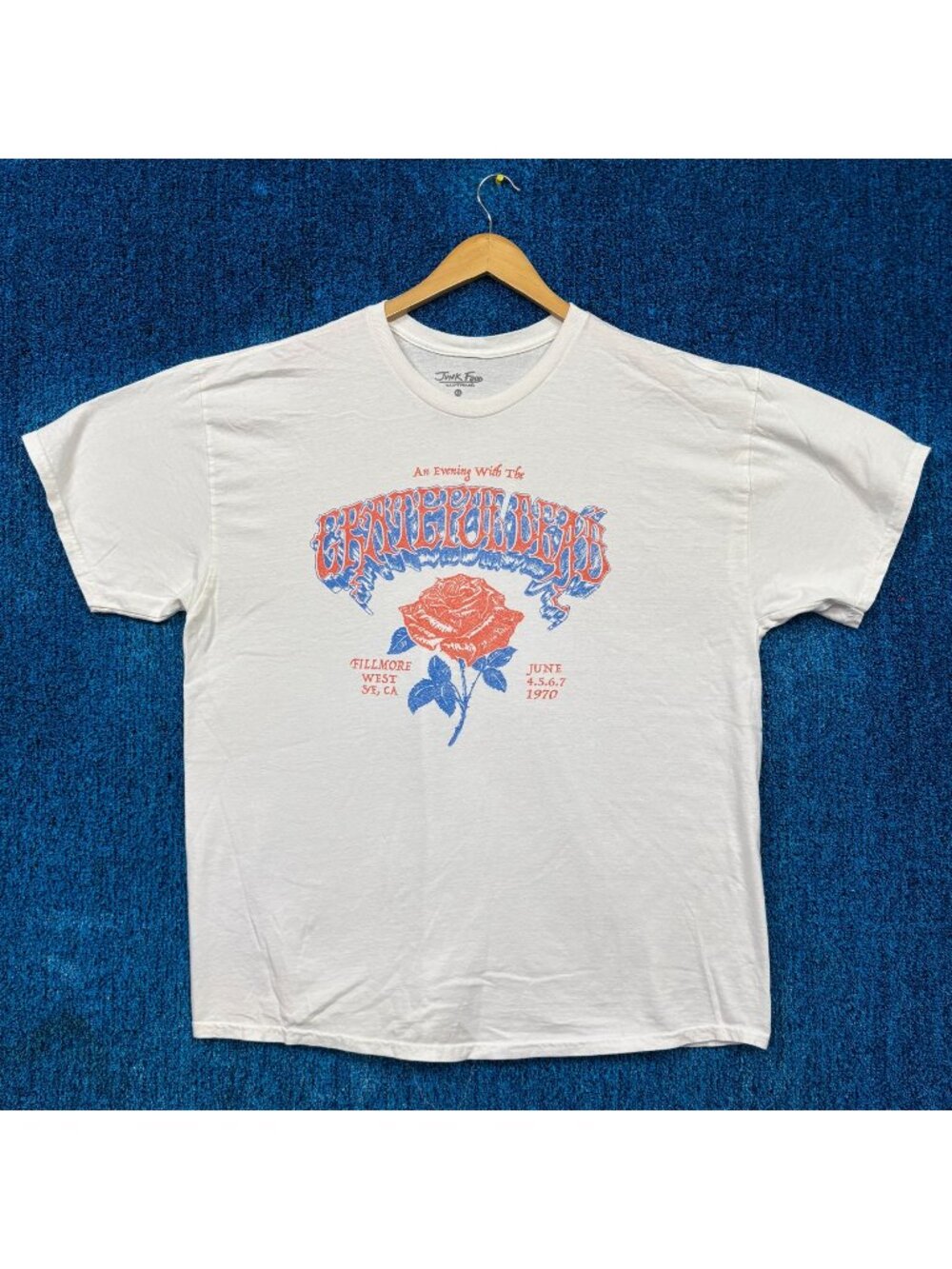 Grateful Dead 1970 Filmore West Rock Show Oversized Tee XL
